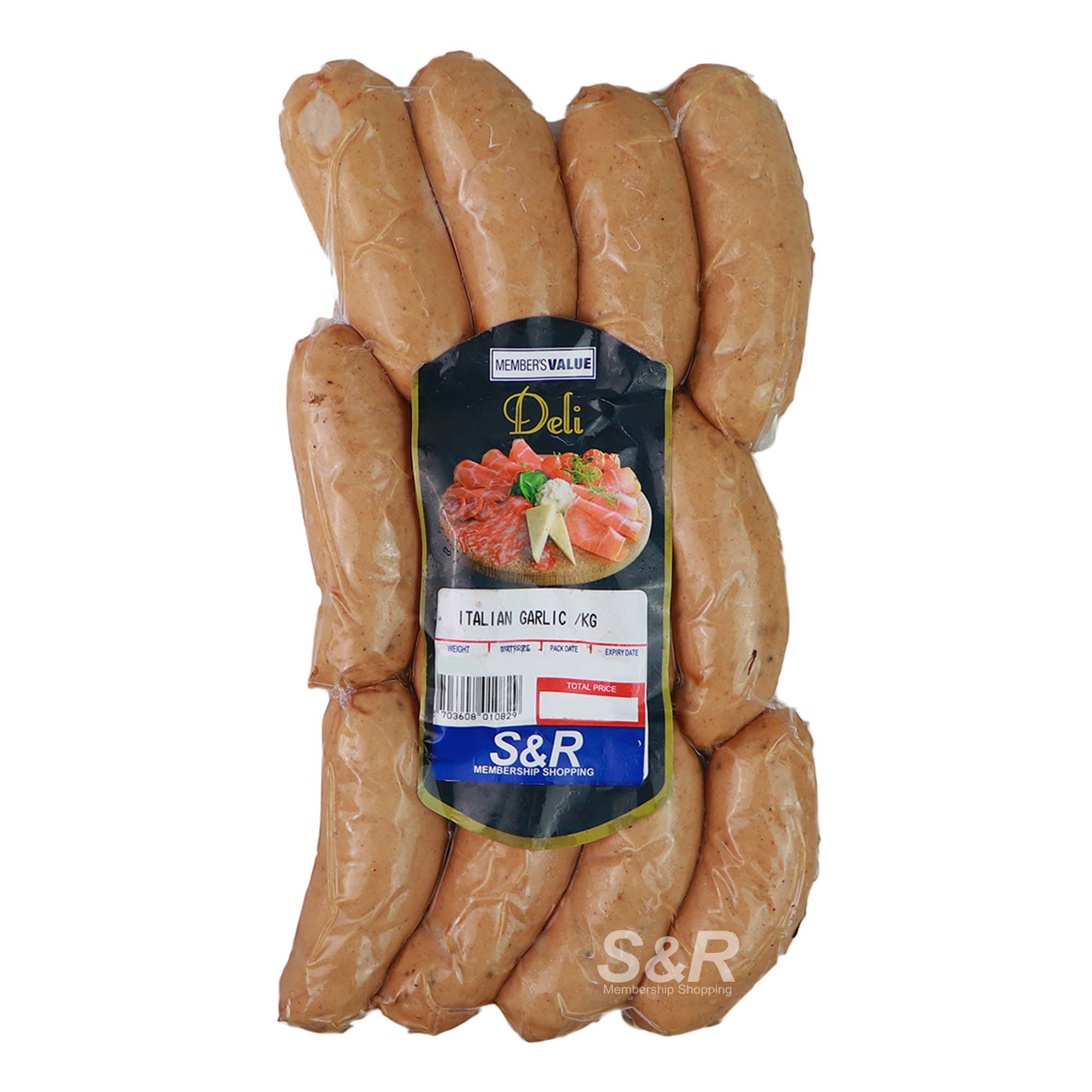 Member's Value Deli Italian Garlic Sausage approx. 1kg Member's Value Deli Italian Garlic Sausage approx. 1kg